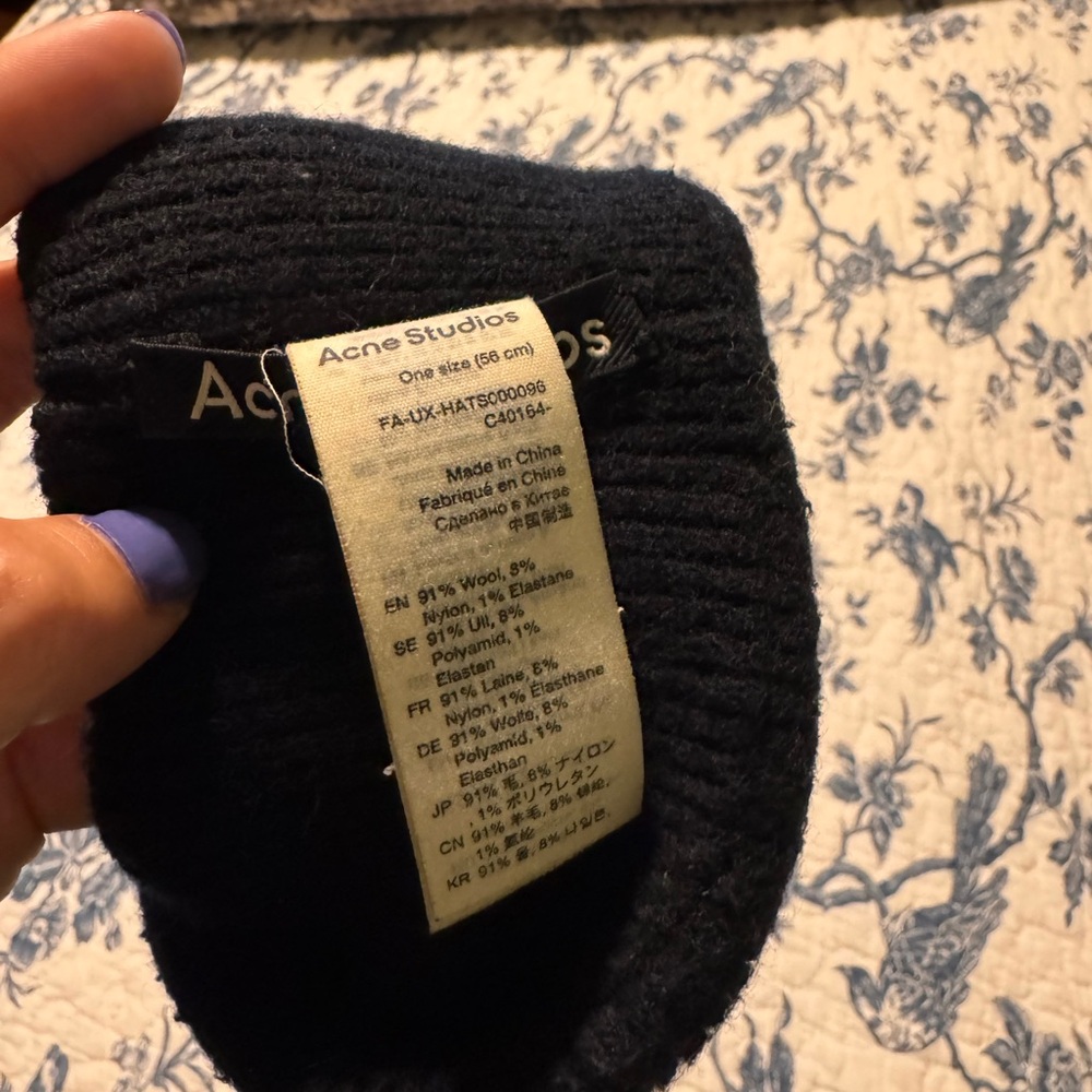 Acne Studios Pansy-N-Face Wool Headband View 5